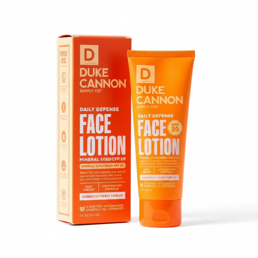 Duke Cannon Daily Defense Face Lotion SPF 32 - Lightweight Daily SPF Moisturizer for Men - 3 fl oz