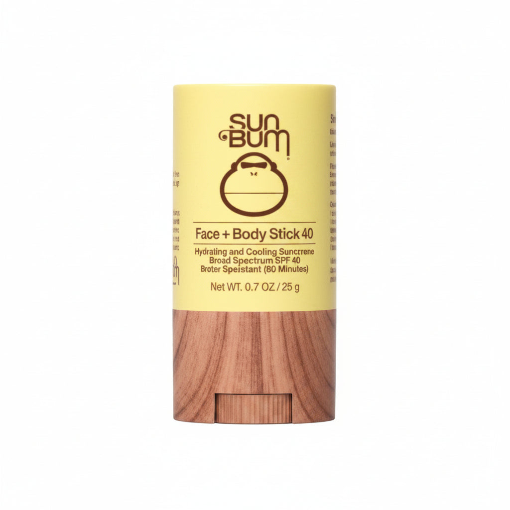 Sun Bum Face + Body Stick - SPF 40 - 0.7oz: Gluten-Free, Oxybenzone-Free, Octinoxate-Free, Original Scent