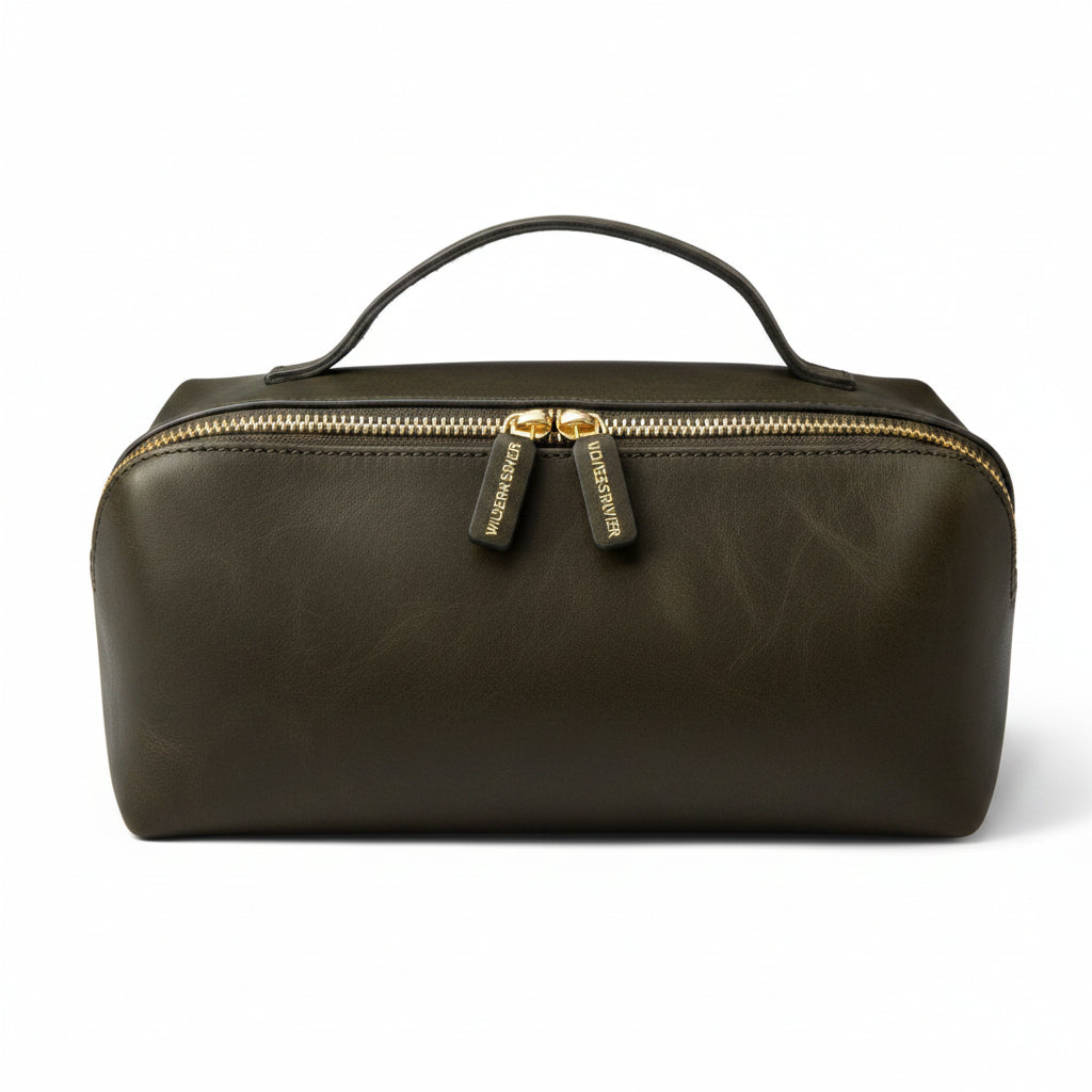 Sonia Kashuk Large Diagonal Zip Travel Makeup Bag: Polyurethane Material, Dual Compartments, Zipper Closure