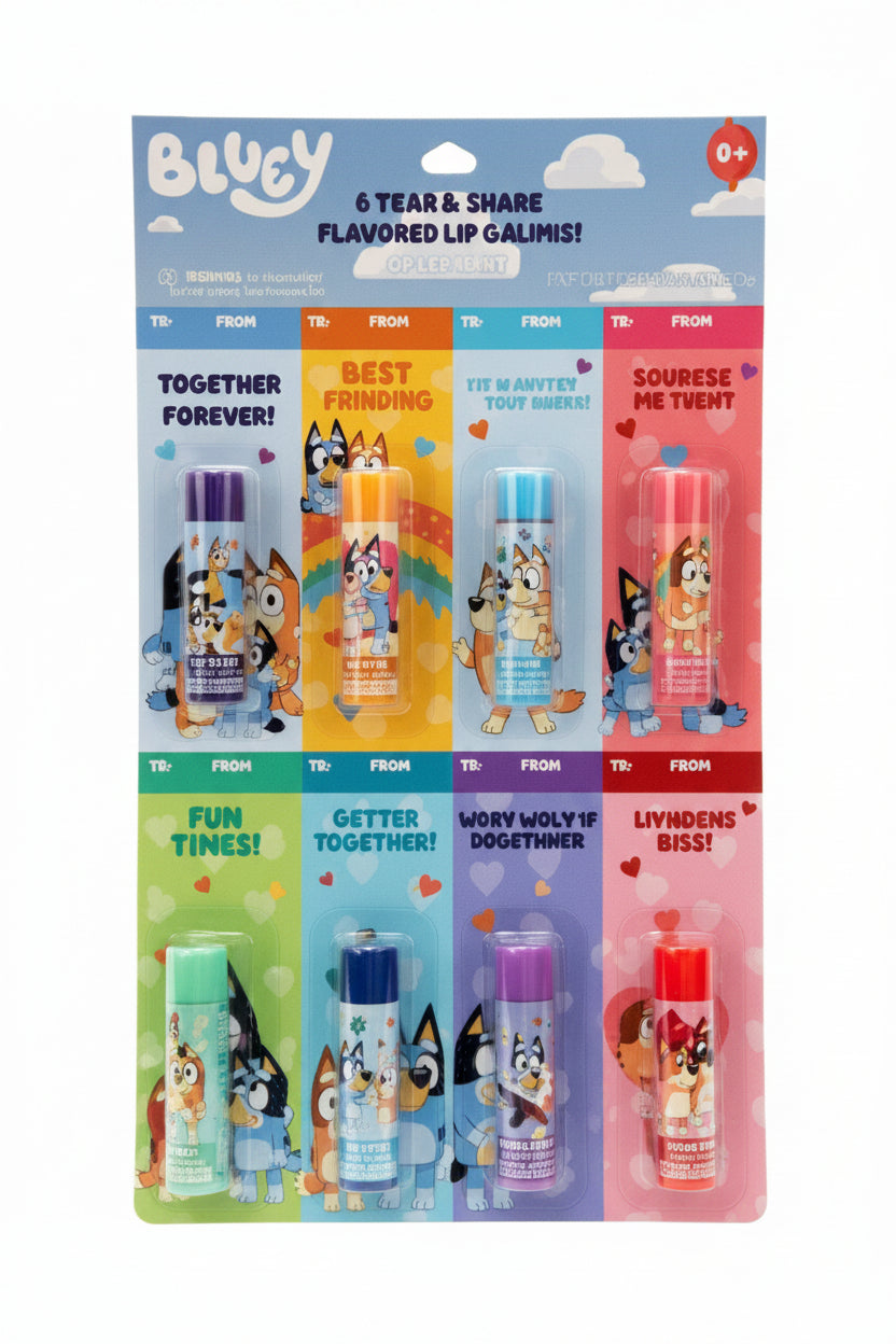Bluey 8pk Tear and Share Lip Balm