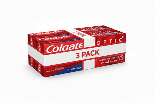 Colgate Optic White Advanced Hydrogen Peroxide Toothpaste - Icy Fresh - 3.2oz 3 Pack