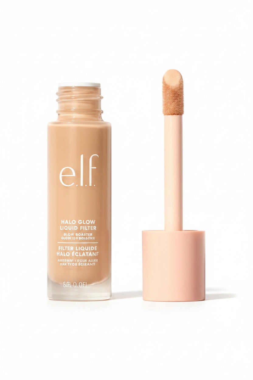 e.l.f. Halo Glow Liquid Filter Highlighter - 2 Fair/Light - 1.06 fl oz: Paraben-Free, Vegan, Illuminating Finish