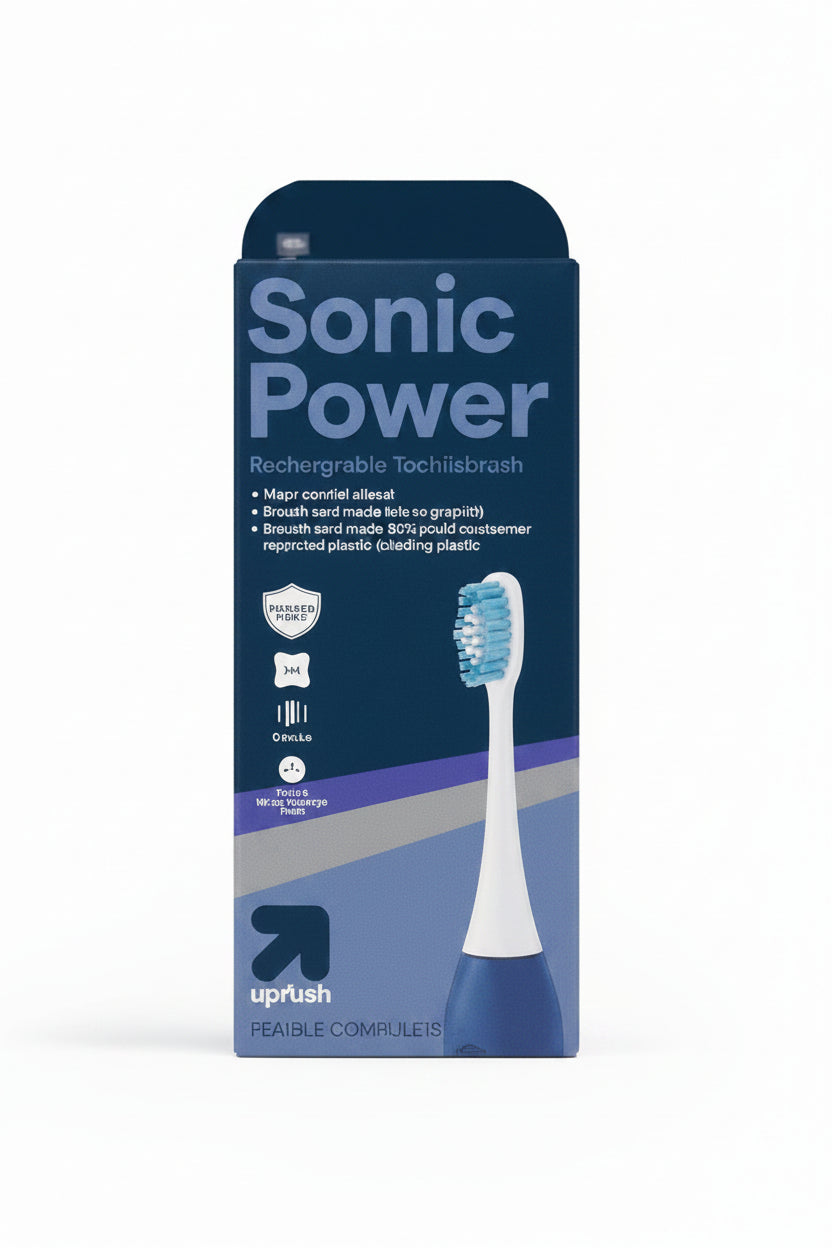 Adult Electric Rechargeable Toothbrush - up&up: Compact Head, Medium Bristles, Nylon Material, Includes Charger Base