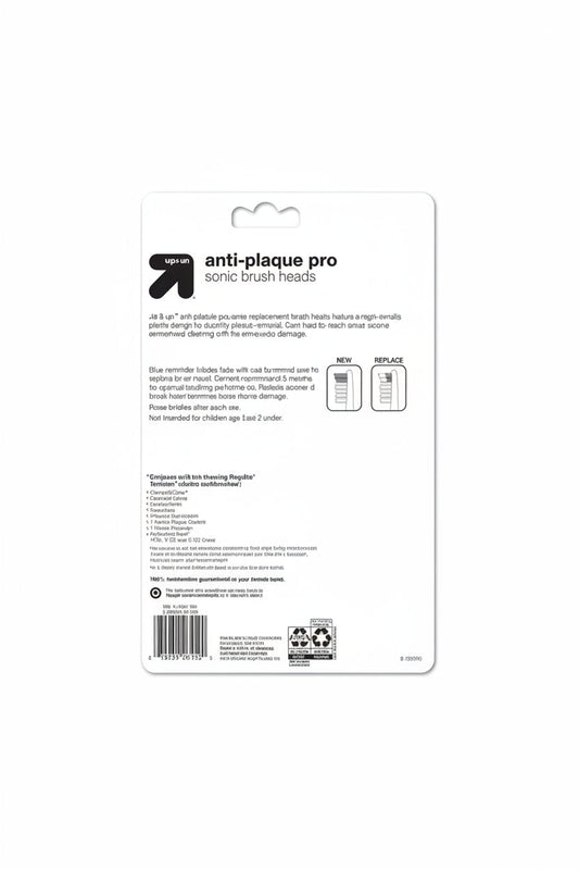 Anti-Plaque Sonic Brush Heads - up&up