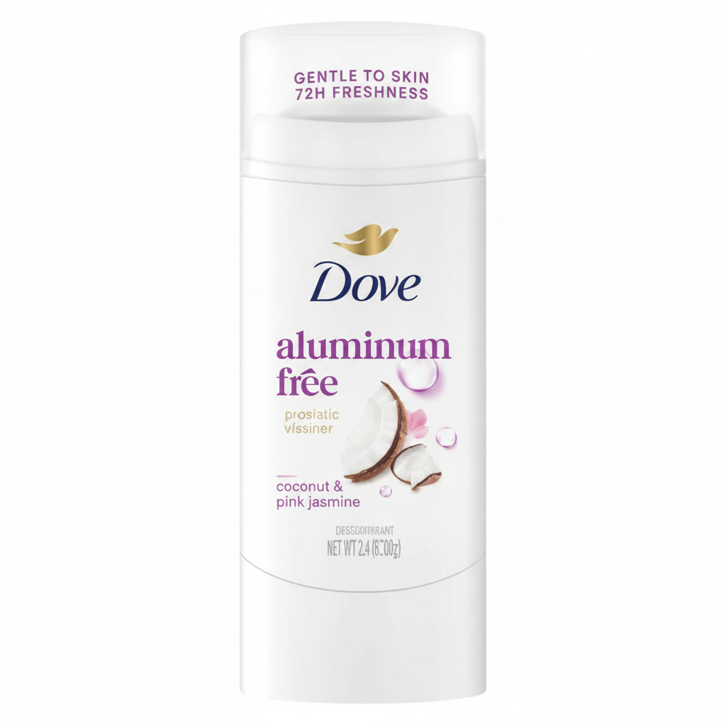 Dove Beauty Aluminum-Free Deodorant Stick - Coconut & Pink Jasmine - 2.4oz: For Under Arm, Vegan, Paraben-Free