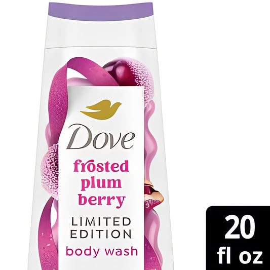 Dove Beauty Limited Edition Holiday Treat Body Wash - Frosted Plum Berry - 20 fl oz: Vegan, Deep Hydration, Paraben-Free