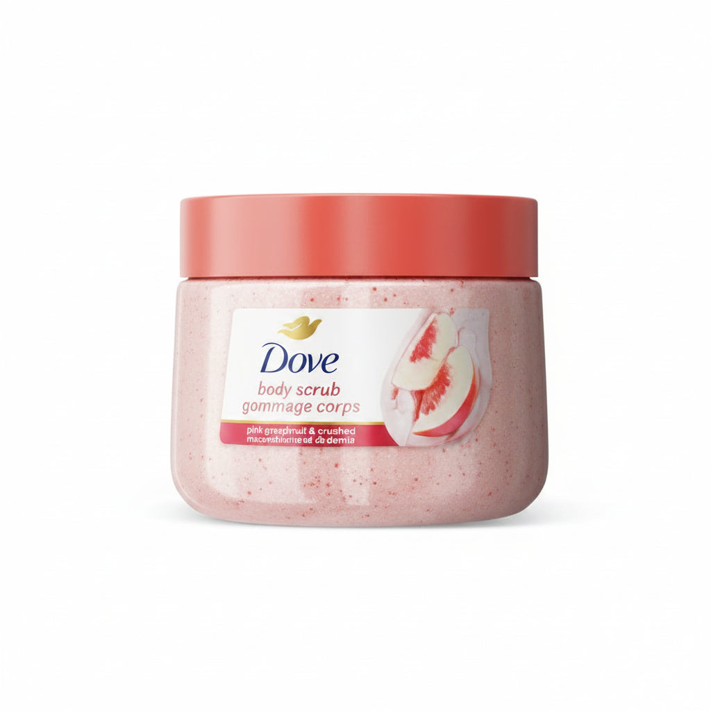 Dove Beauty Exfoliating Body Scrub - White Peach & Crushed Rice - 15oz: Whole Body Application, Jar Container, For Normal to Dry Skin