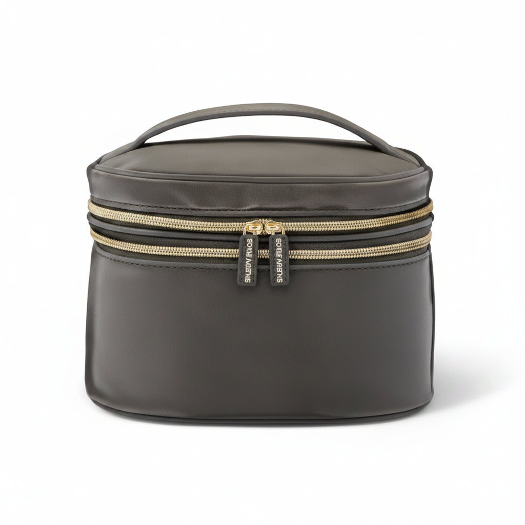 Sonia Kashuk Double Zip Travel Train Case Makeup Bag