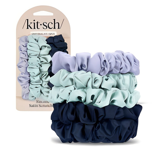 Kitsch Women's Satin Petite Scrunchies - Garden Bouquet - 5ct: Hair Styling, All Hair Types, Elastic Band