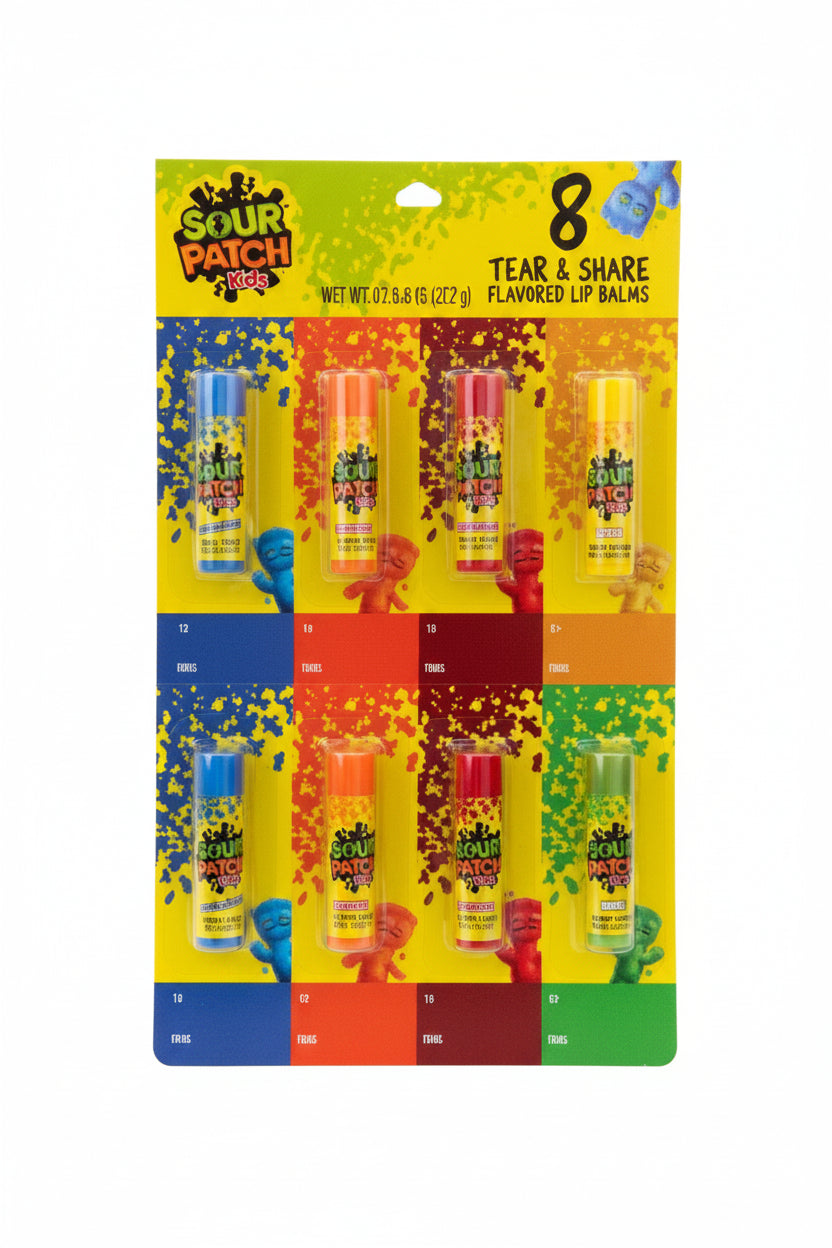 Sour Patch Kids 8pk Tear and Share Lip Balm