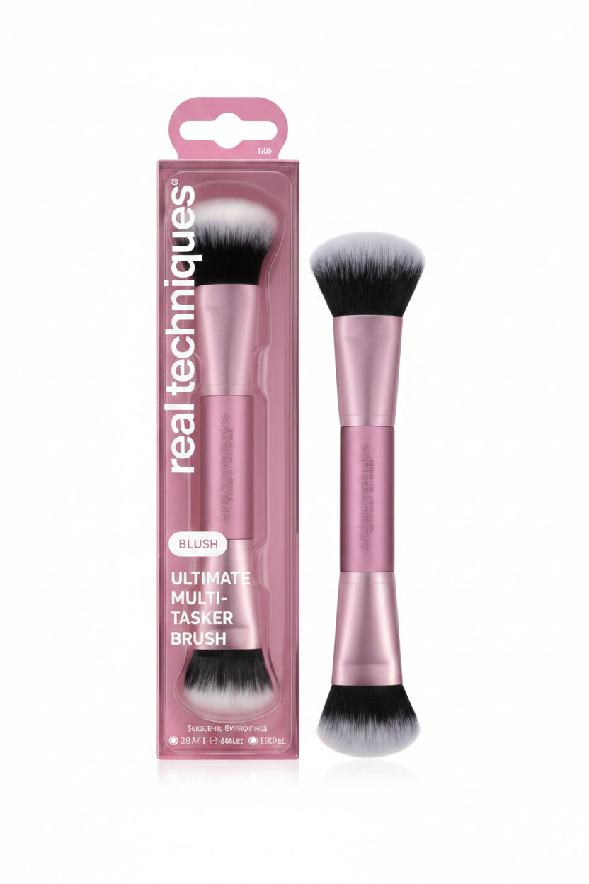 Real Techniques Ultimate Multi-Tasker Brush: Synthetic Bristles, Polystyrene Handle, Face Use, 1 Piece