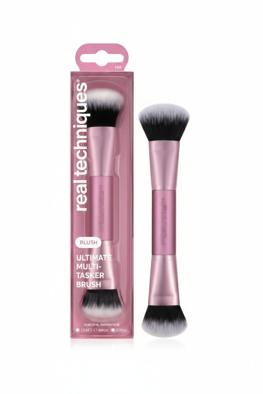 Real Techniques Ultimate Multi-Tasker Brush: Synthetic Bristles, Polystyrene Handle, Face Use, 1 Piece