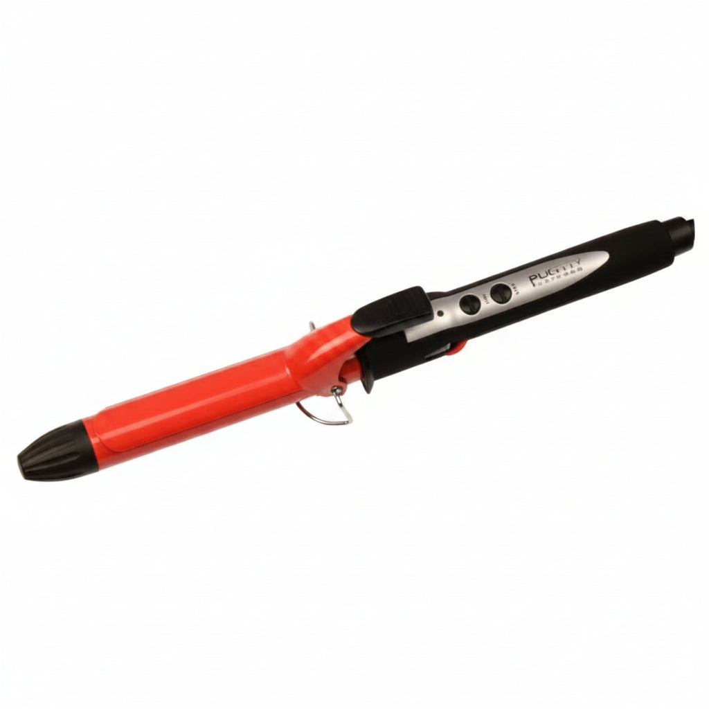 FHI Heat Bounce Curling Iron - Red - 1": Ceramic, For All Hair Types, 450 Max Heat Output