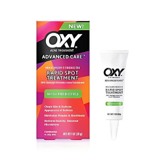 Oxy Rapid Maximum Strength 10% Benzoyl Peroxide Acne Spot Treatment Cream For Face & Body - 1oz: Unscented Formula