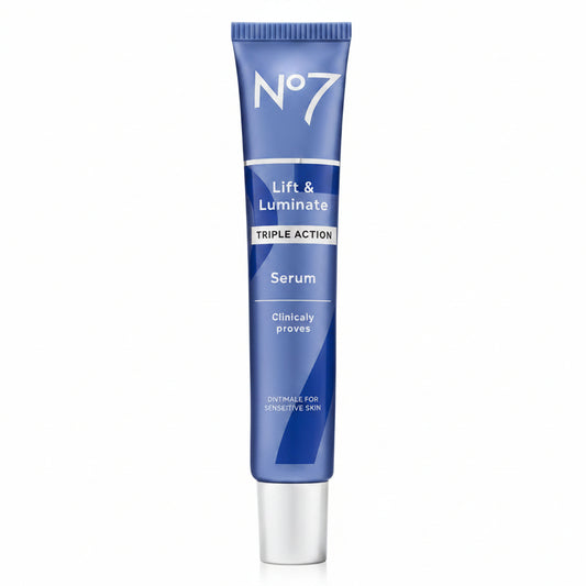 No7 Lift & Luminate Triple Action Face Serum - 1.69 fl oz: Oil-Free, Contains Peptides, Sulfate-Free, Contains Vitamin C