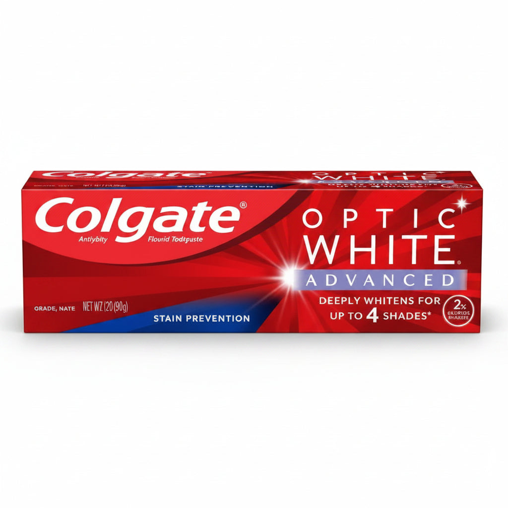 Colgate Optic White Advanced Hydrogen Peroxide Toothpaste - Icy Fresh - 3.2oz 3 Pack