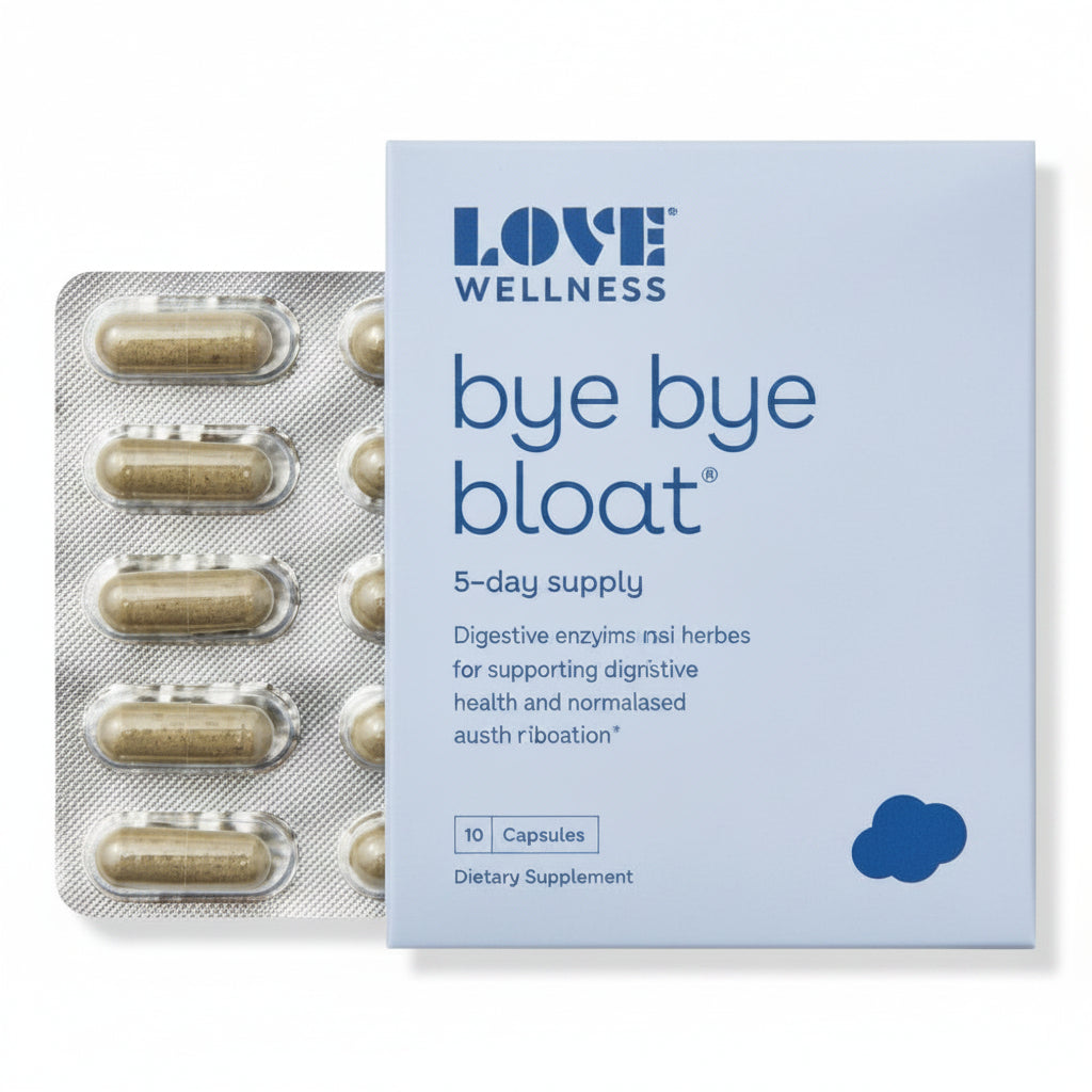 Love Wellness Bye Bye Bloat Vitamins - 10ct: Capsule, Multivitamins, Unflavored
