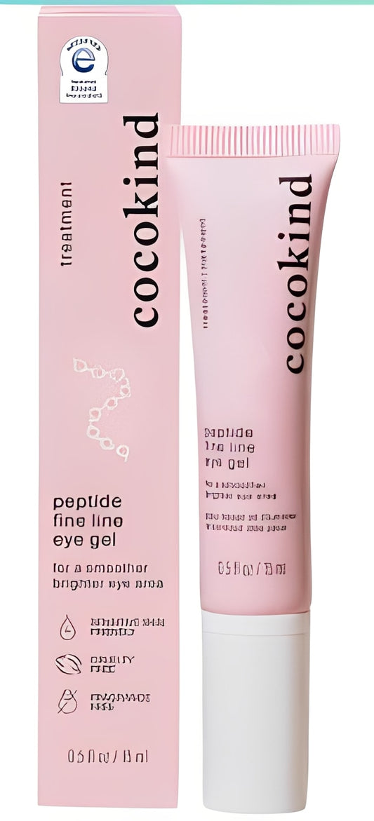cocokind Peptide Fine Line Eye Gel - 0.5 fl oz: Exfoliating, For Combination Skin, Unscented