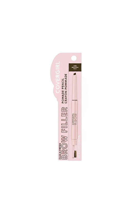 COVERGIRL Clean Fresh Brow Filler Pomade Eyebrow Pencil - 600 Dark Brown - 0.007oz: Contains Vitamin E, Vegan Formula
