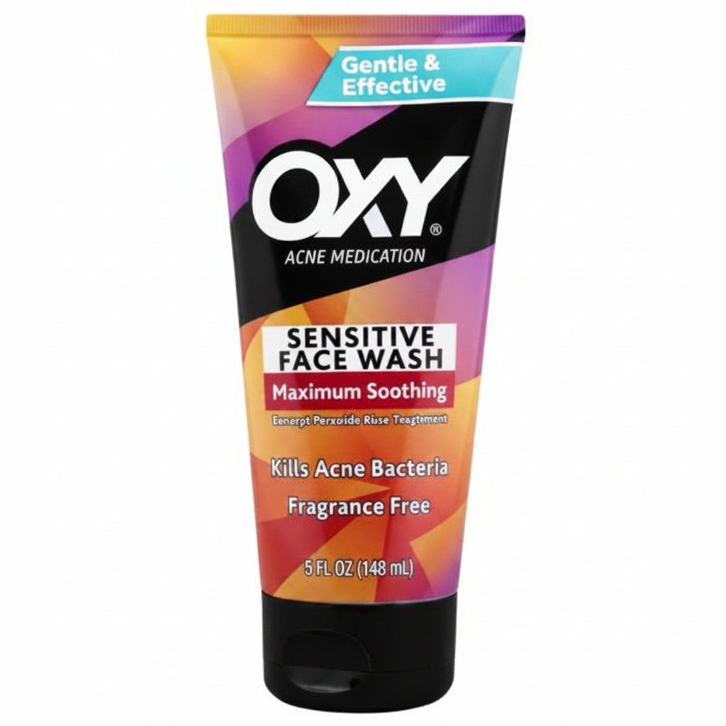 Oxy Sensitive Skin 5% Benzoyl Peroxide Acne Face Wash - 5 fl oz