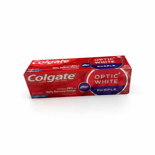Colgate Optic White Purple Toothpaste for Teeth Whitening - 4.2oz: Paste, Mint Flavor, Sodium Fluoride, 1-Pack