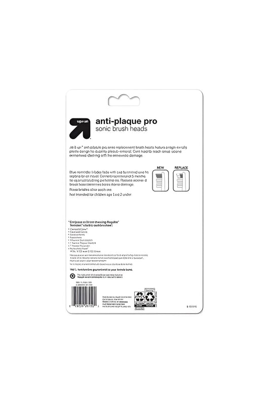 Anti-Plaque Sonic Brush Heads - up&up