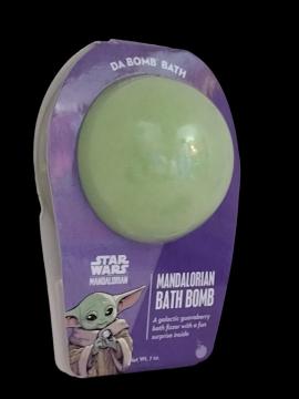 Da Bomb Bath Fizzers Star Wars Mandalorian (The Child) Bath Bomb - 6.5oz: Disney Licensed, Paraben-Free, Berry & Guava