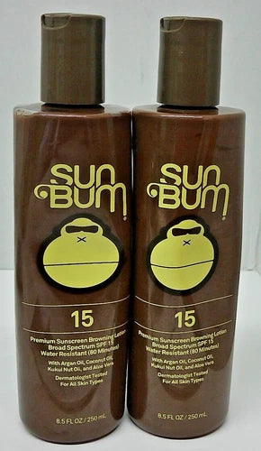 Sun Bum Sunscreen Browning Lotion - SPF 15 - 8.5 fl oz 2 pack