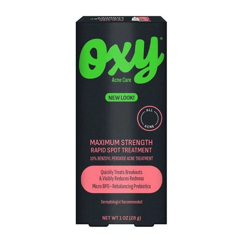 Oxy Rapid Maximum Strength 10% Benzoyl Peroxide Acne Spot Treatment Cream For Face & Body